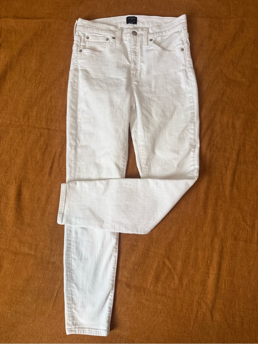 J. Crew Women’s White 9” High Rise Skinny Jeans size 28